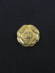 Navy Logo Button Coat
