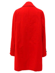 Logo Zip-Up Spring Coat Red