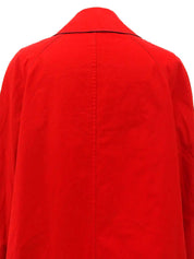 Logo Zip-Up Spring Coat Red
