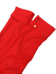 Logo Zip-Up Spring Coat Red