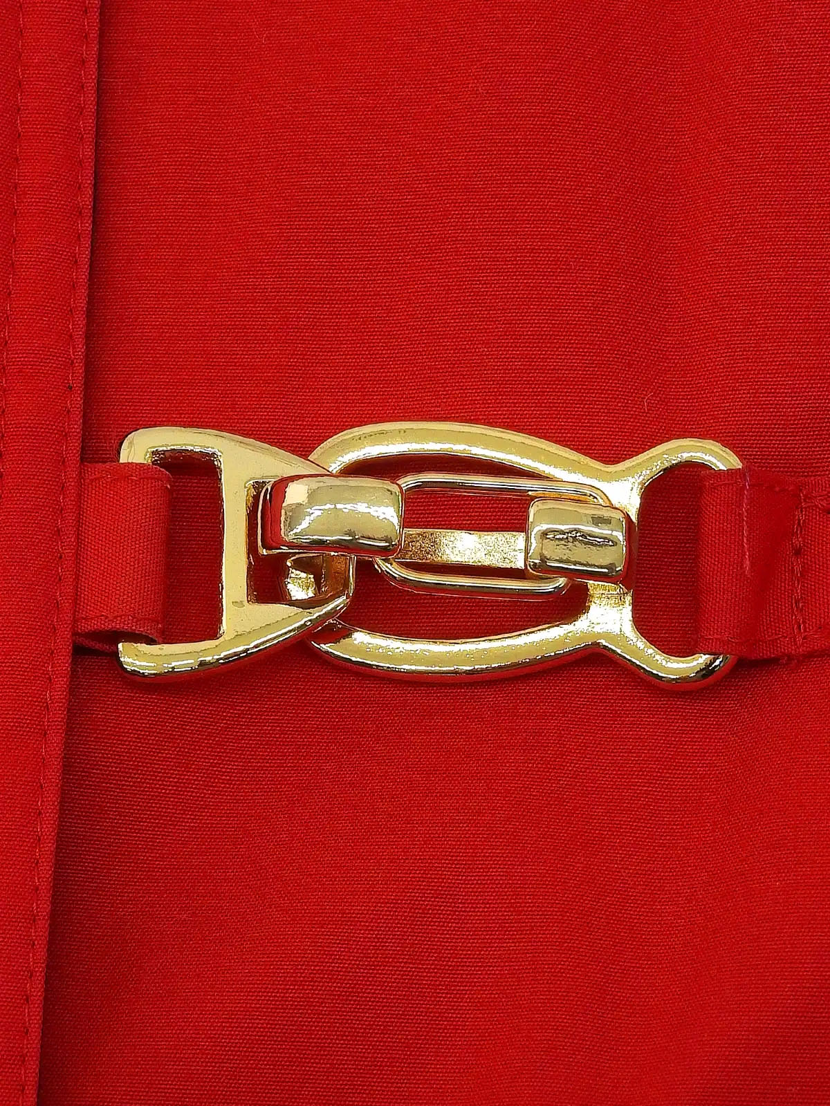 Logo Zip-Up Spring Coat Red