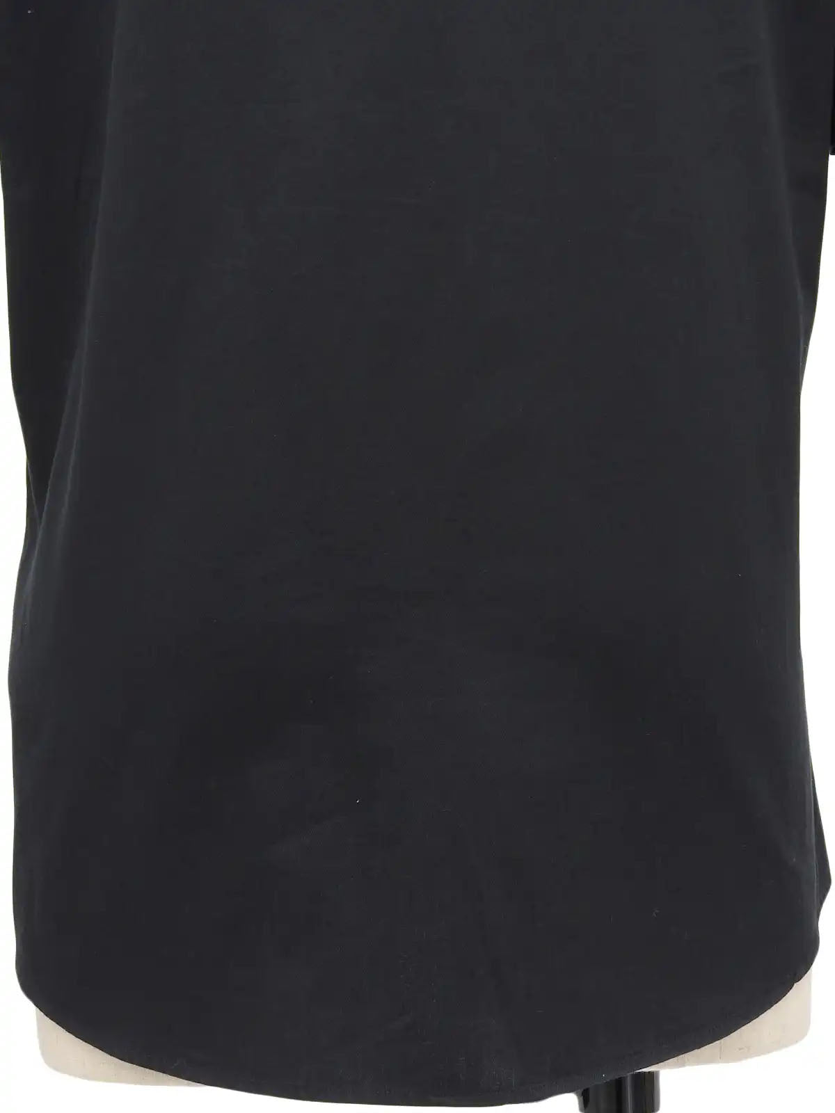 Logo Button Half Sleeve Shirt in Black