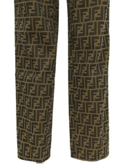 FFズッカパターンパンツ ブラウン