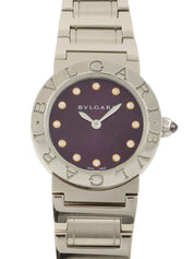 12Pダイヤモンドビーゼロワンウォッチ　シルバー/パープル