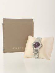 12Pダイヤモンドビーゼロワンウォッチ　シルバー/パープル