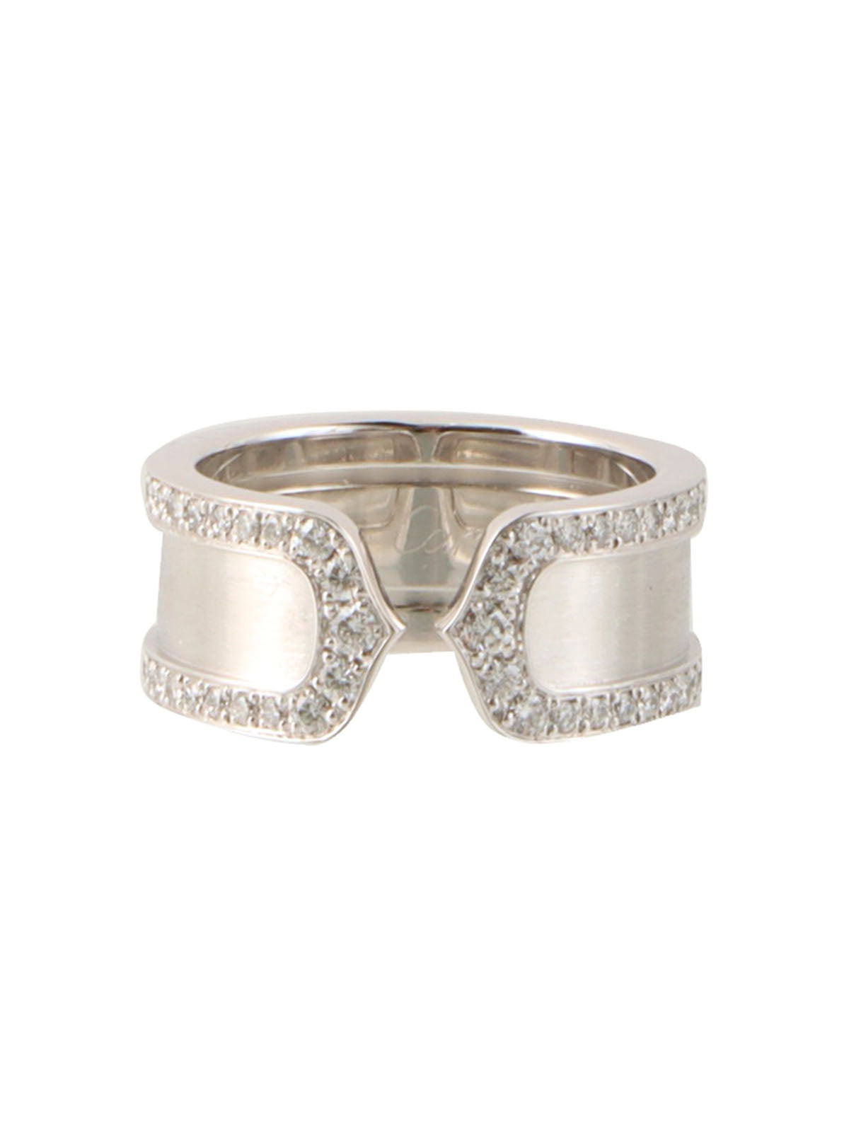 18KダイヤモンドC2リング シルバー