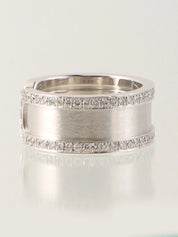 18KダイヤモンドC2リング シルバー