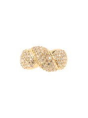 18K Gold Diamond Design Ring