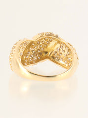 18K Gold Diamond Design Ring