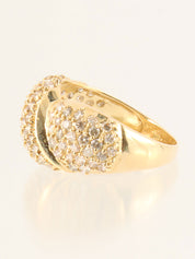 18K Gold Diamond Design Ring