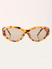 棕色大理石纹GG镶饰太阳眼镜 棕色