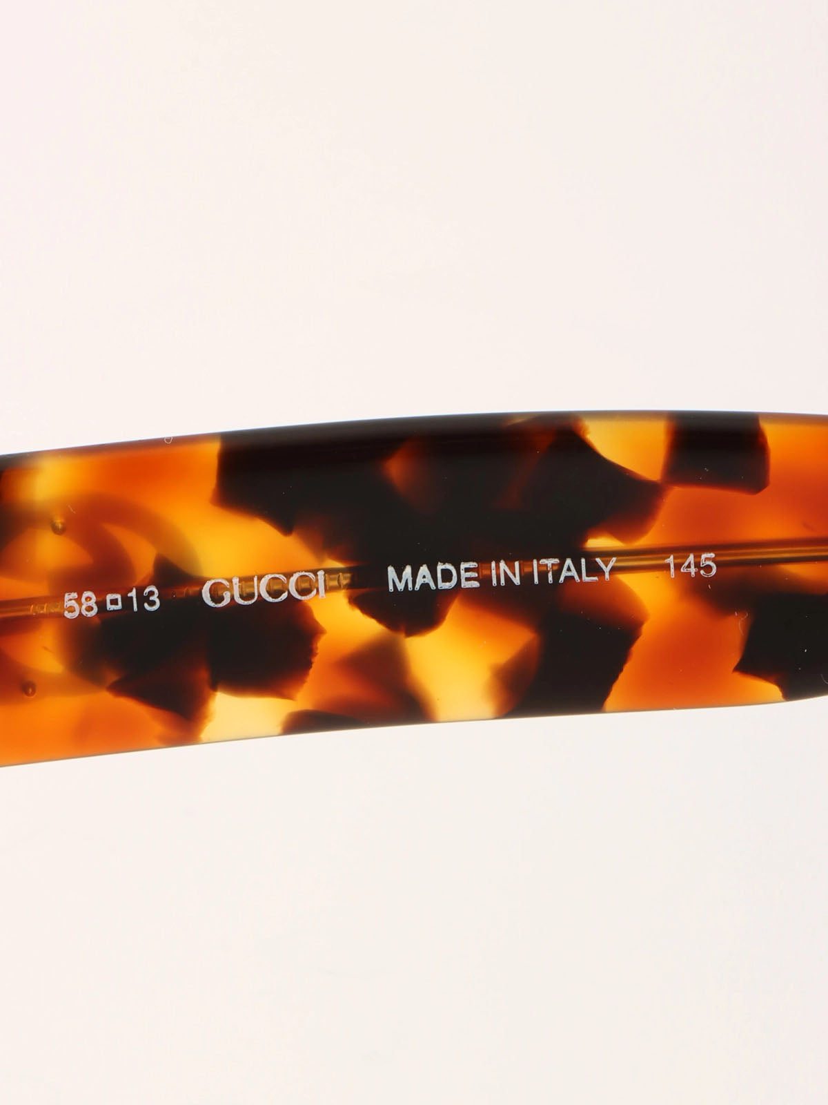 棕色大理石纹GG镶饰太阳眼镜 棕色