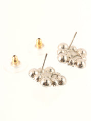 2009年製　ダイヤモチーフラインストーンピアス　シルバー