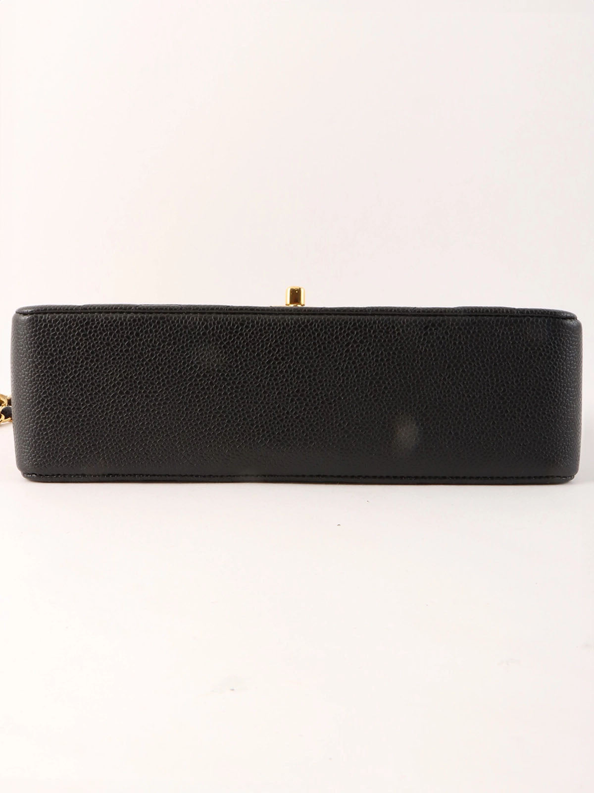 1995 Diana Flap Chain Bag, 25cm, Black, Caviar Skin