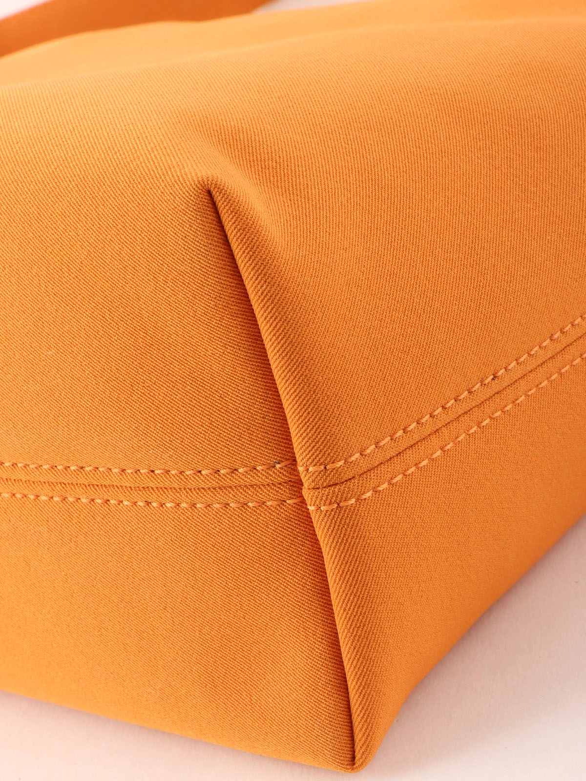 Logo Plate Handle 2-Way Bag Orange