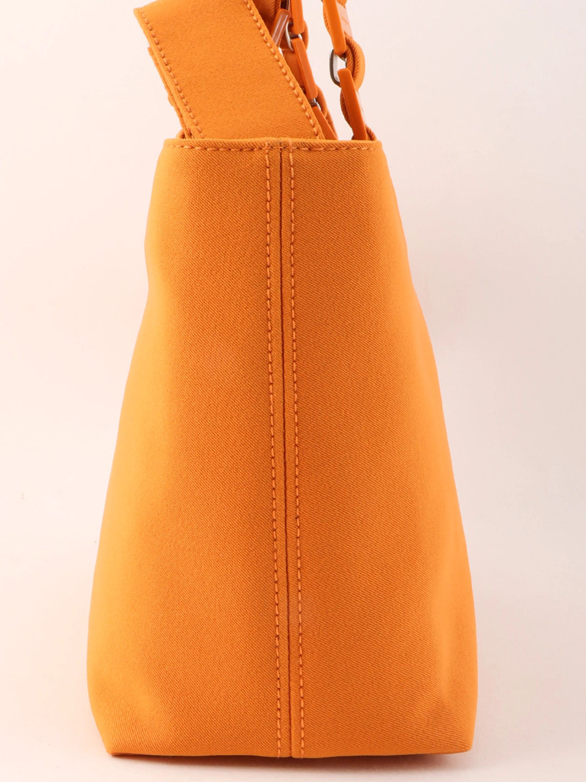 Logo Plate Handle 2-Way Bag Orange