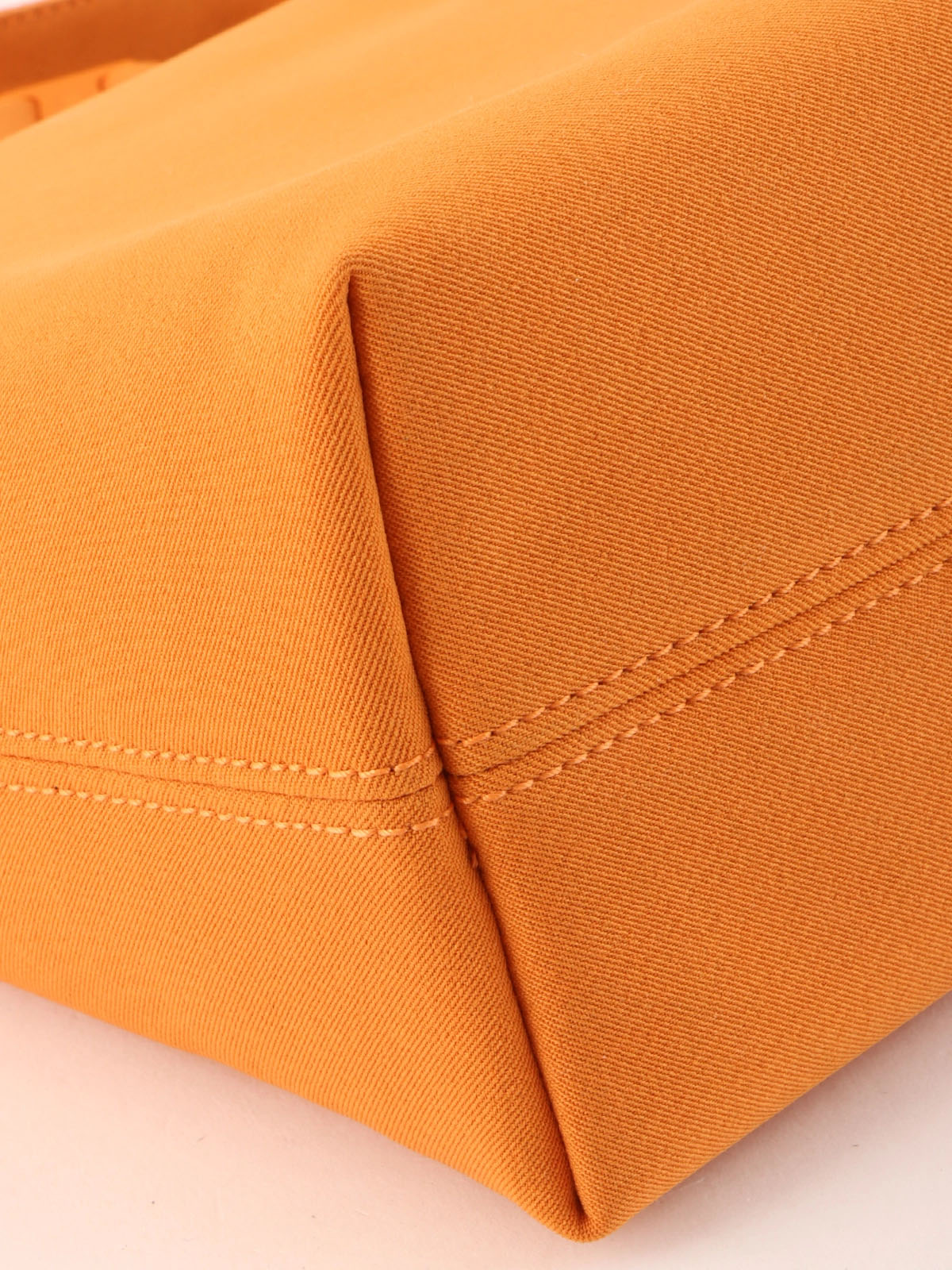 Logo Plate Handle 2-Way Bag Orange