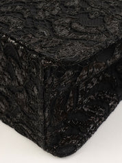 1998年頃製 レースダブルフェイスCCターンロックハンドバッグ ブラック