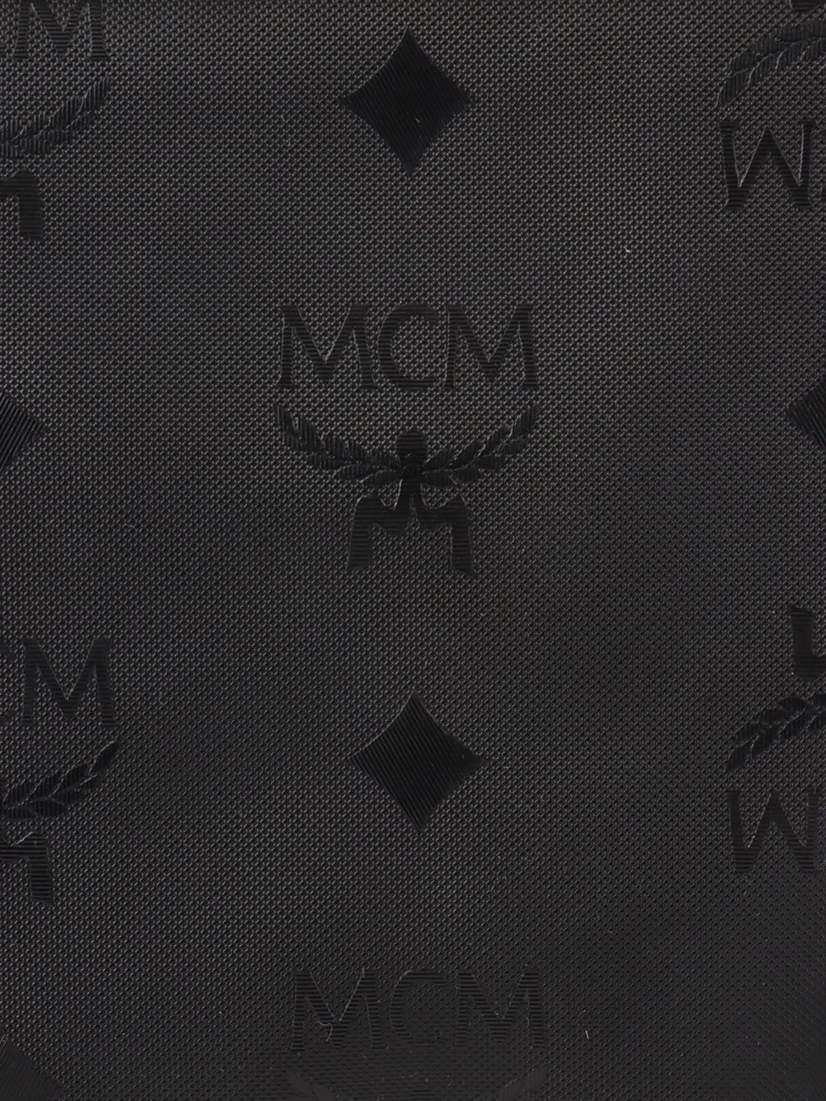 Logo Pattern Messenger Bag in Black
