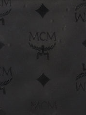 Logo Pattern Messenger Bag in Black