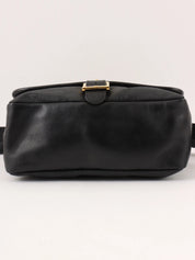 Logo Pattern Messenger Bag in Black