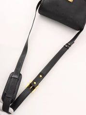 标志图案邮差包 黑色