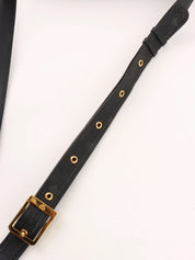 Logo Pattern Messenger Bag in Black