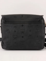 标志图案邮差包 黑色