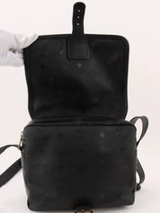 标志图案邮差包 黑色