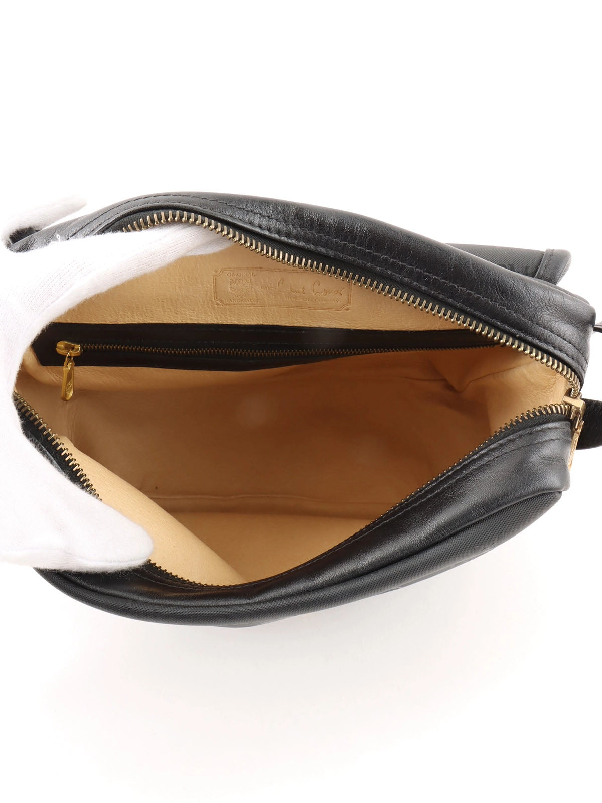 标志图案邮差包 黑色