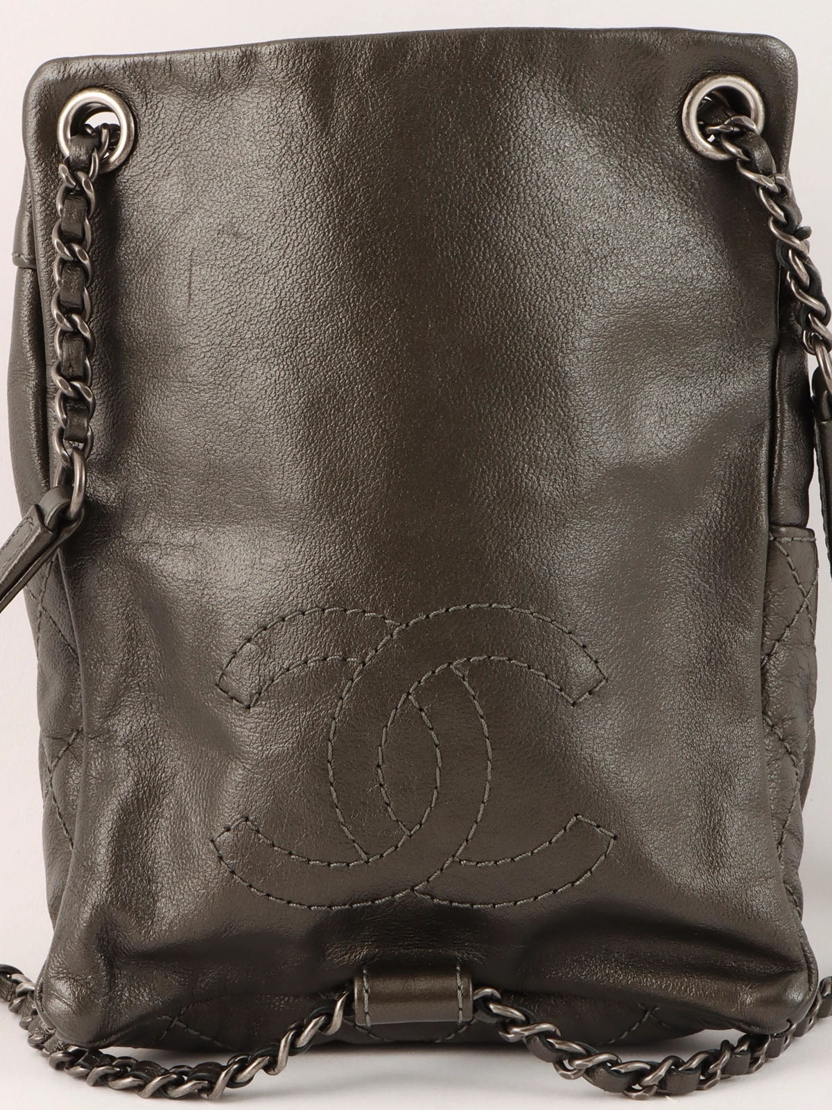 2015年頃製 CCターンロックバックパックミニ メタリックグレー