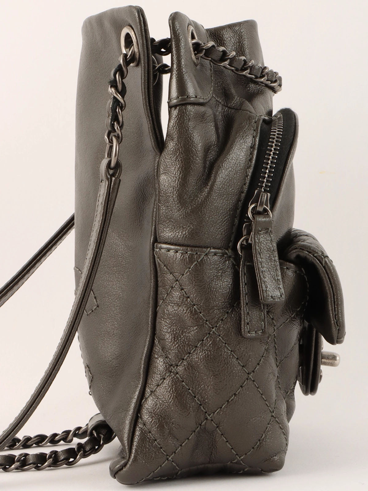 2015 CC Turnlock Backpack Mini Metallic Gray
