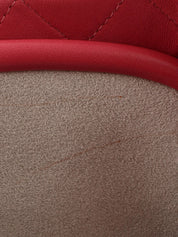 Made in 2012, pink matelassé stitch CC mark clasp clutch bag