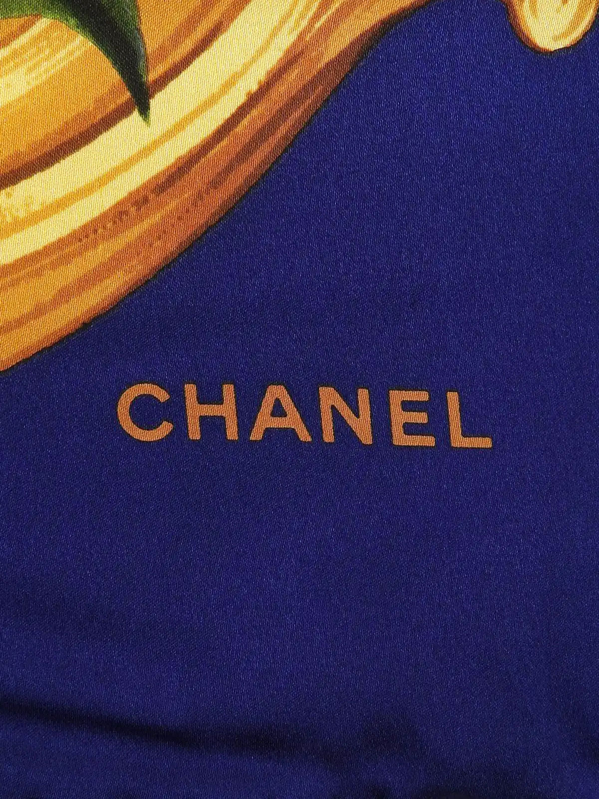 フラワーパターンスカーフ ブルー/マルチ