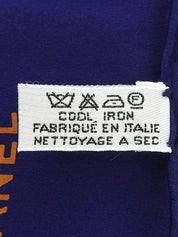 フラワーパターンスカーフ ブルー/マルチ