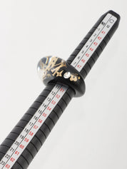 バーグアンクルージョンリング クリア/ブラック