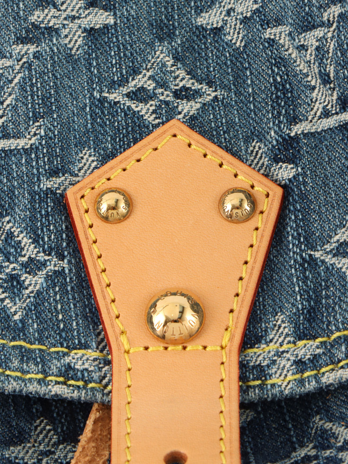 2006 Denim Monogram Sac Ado GM Blue