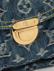 2006 Denim Monogram Sac Ado GM Blue