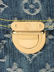 2006 Denim Monogram Sac Ado GM Blue