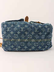 2006 Denim Monogram Sac Ado GM Blue