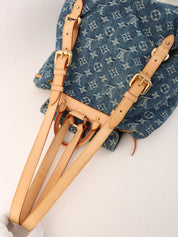2006 Denim Monogram Sac Ado GM Blue