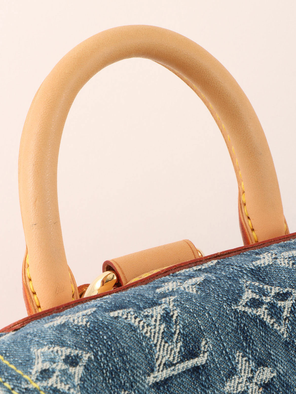 2006 Denim Monogram Sac Ado GM Blue