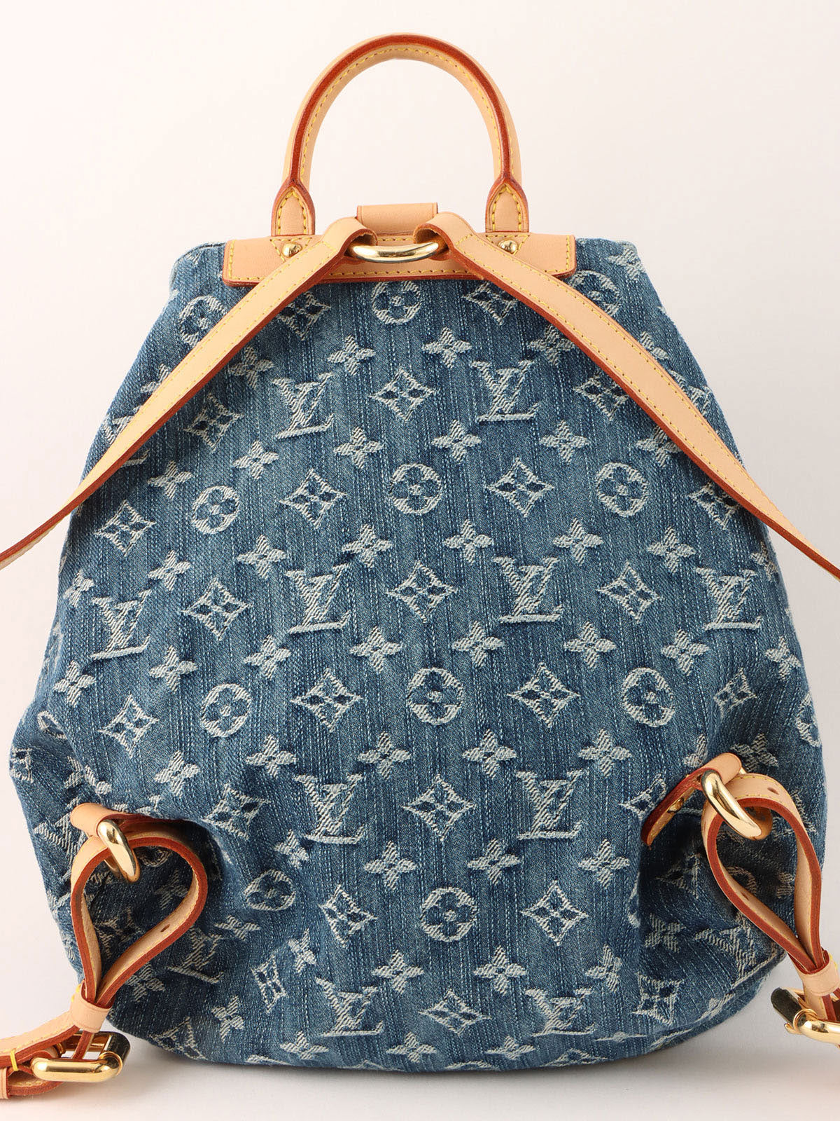 2006 Denim Monogram Sac Ado GM Blue