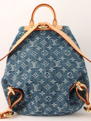 2006 Denim Monogram Sac Ado GM Blue