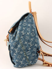 2006 Denim Monogram Sac Ado GM Blue
