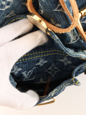 2006 Denim Monogram Sac Ado GM Blue