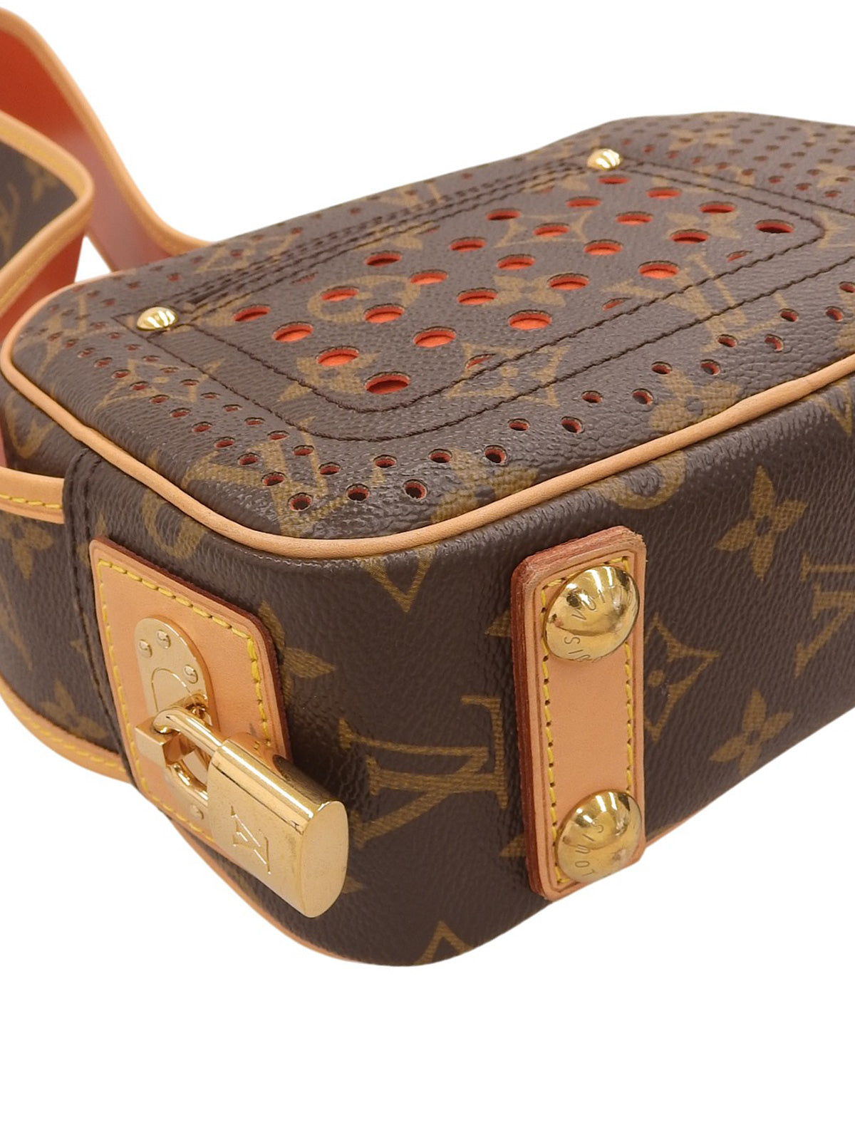 2006年製 キャンバスモノグラムペルフォミニトロカデロ ブラウン/オランジュ