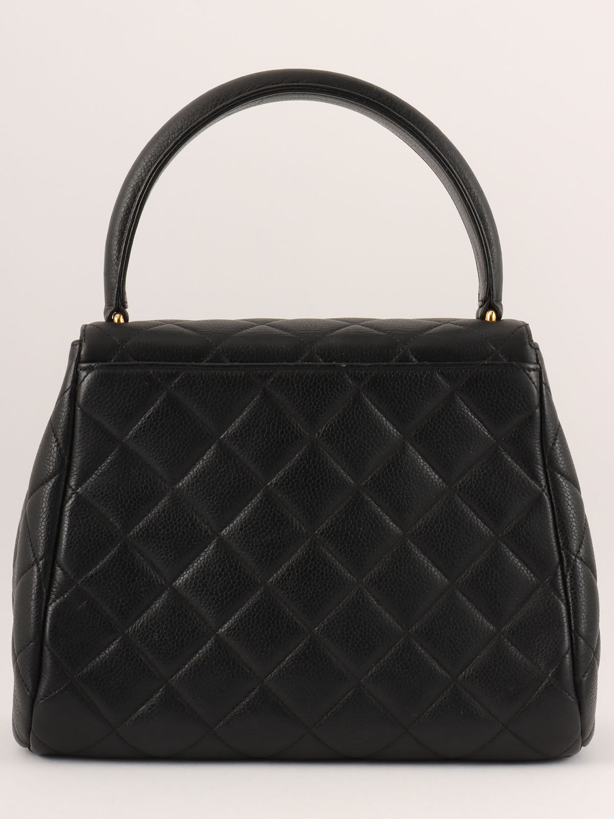 1997 CC Turnlock Handbag Black