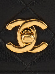 1997 CC Turnlock Handbag Black