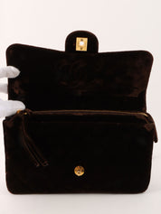 1995 Velvet Classic Flap Backpack, Brown